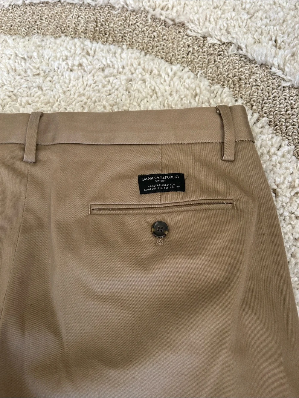 Banana Republic Olive/Brown Slim Chinos